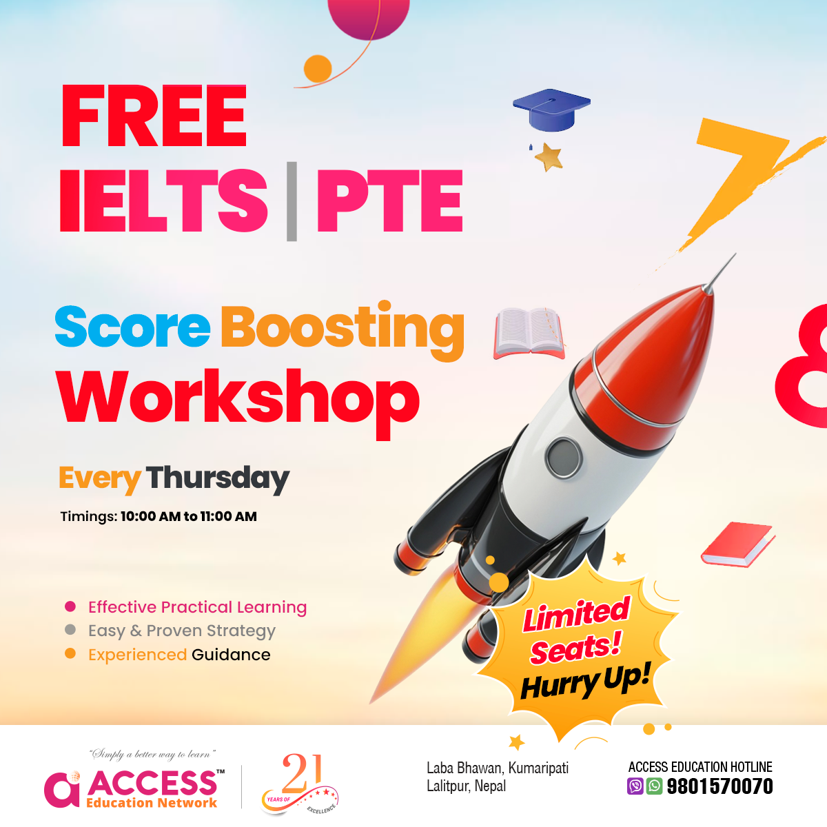 Score Boosting Workshop every Thursday (FREE) - Kumaripati Office
